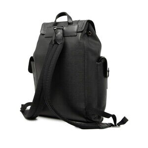 Louis Vuitton Leather Backpack Christopher Noir Black Epi